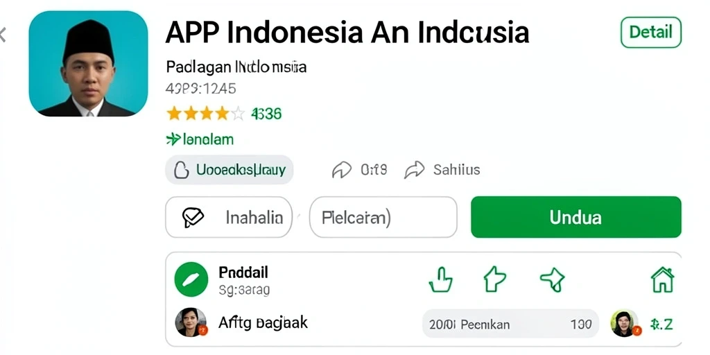 Gambaran antarmuka aplikasi yang menarik dan modern.